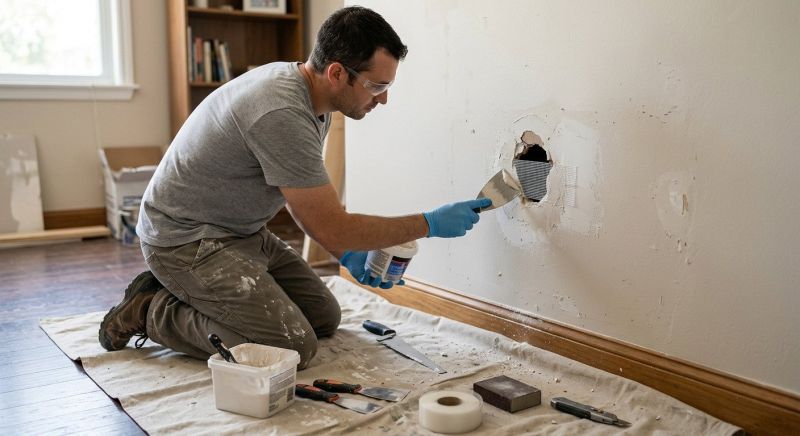 Kitchen Drywall Repair in Conroe, TX
