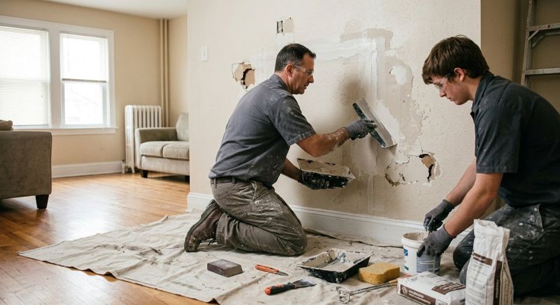 Bedroom Wall Repair in Conroe, TX